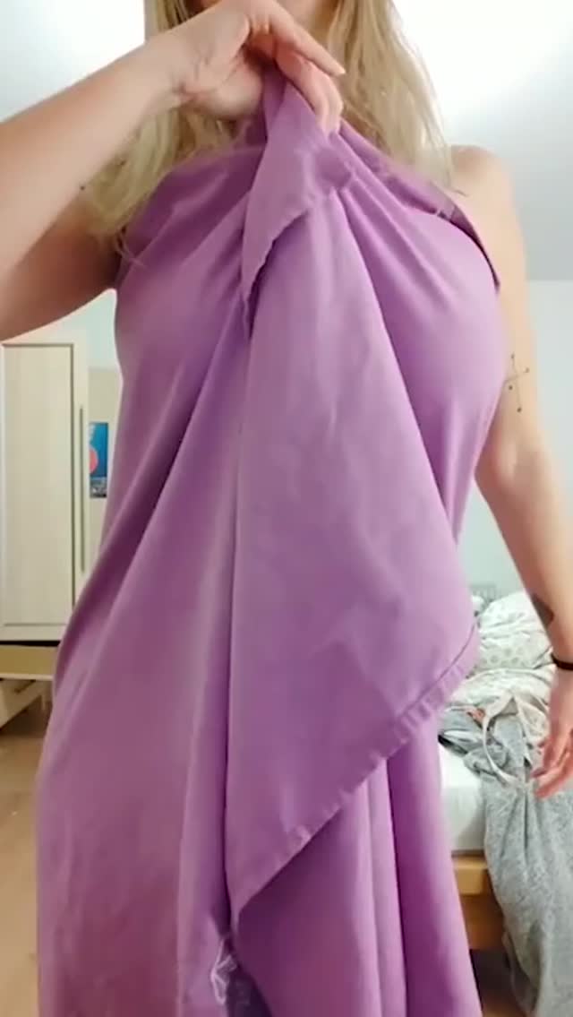 Blonde Sex Goddess Displays Big Tits